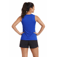 thumbnail image 3 of Expert Brand USA-Made Women's Oxymesh™ Athletic Sleeveless T-Shirt, Royal Blue, 2XL, 3 of 6