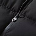 thumbnail image 5 of TKKCS Mens Stand Collar Puffer Vest Jacket- Winter Warm Full Zip Sleeveless Quilted Padded Waistcoat with Zipper Pockets Black Size XL, 5 of 8