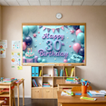 thumbnail image 5 of Yatrandify Decorative Design Happy 30th Birthday Party Backdrop Balloon Decoration Cake Decoration Celebration Banner for Birthday Party Indoor Decoration Photo Shoot, 5 of 7