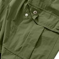 thumbnail image 4 of ATOGUTA Cargo Sweatpants for Boys Wide Leg School Uniform Pants Kids Elastic Waist Flowy Summer Beach Lounge Trousers with Pockets Size 7-16, Green, 4 of 7