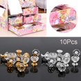 thumbnail image 2 of 10pcs Home Decor Crystal Glass Knobs Hardware Cabinet Handles Shape Pull, 2 of 5