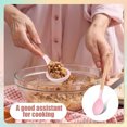 thumbnail image 5 of CLEANCOOL 2-Piece Silicone Nonstick Mixing Spoon Set Kitchen Cooking Spoons with Wooden Handle Heat-Resistant Utensils for Mixing, Baking, Serving, and Stirring (Green, Pink), 5 of 9