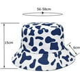 thumbnail image 2 of CoCopeaunts Cow Bucket Hat for Women Packable Double-Sided Wear Summer Cotton Men Fisherman Hat Beach Outdoor Sunshade Caps, 2 of 8