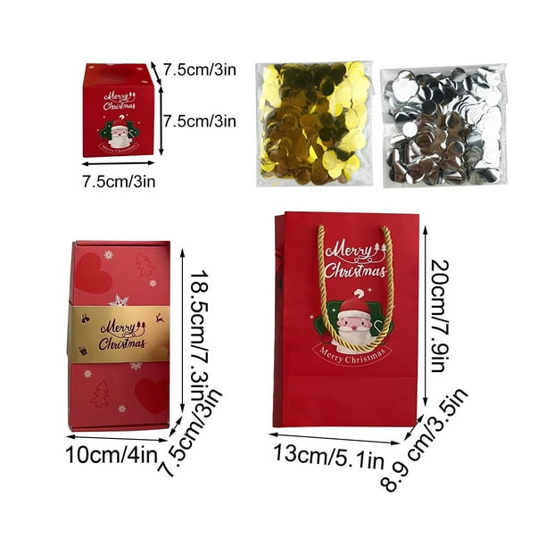 Xihbxyly Artículos En Liquidación Caja de Regalo Sorpresa de Feliz Navidad Caja de Regalo Creando El Regalo Más Sorprendente Sobre Rojo Que Rebota Caja de Regalo Romántica