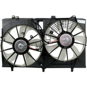 lexus rx350 dual radiator and condenser fan assembly