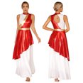 thumbnail image 3 of Vestido de baile de salón para mujer, moderno, lírico, para baile de graduación, baile de vals, coro, alabanza litúrgica cristiana, disfraz de adoración en la iglesia, 3 of 5