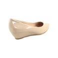 thumbnail image 2 of Fisher-8 Women's Slip On Patent Round Toe Low Wedge Heel Pump Shoes ( Beige, 7 ), 2 of 2