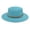 Light Blue, variant on Adults Unisex Retro Western Cowboy Riding Hat Leather Chain Wide Cap Straw Hat
