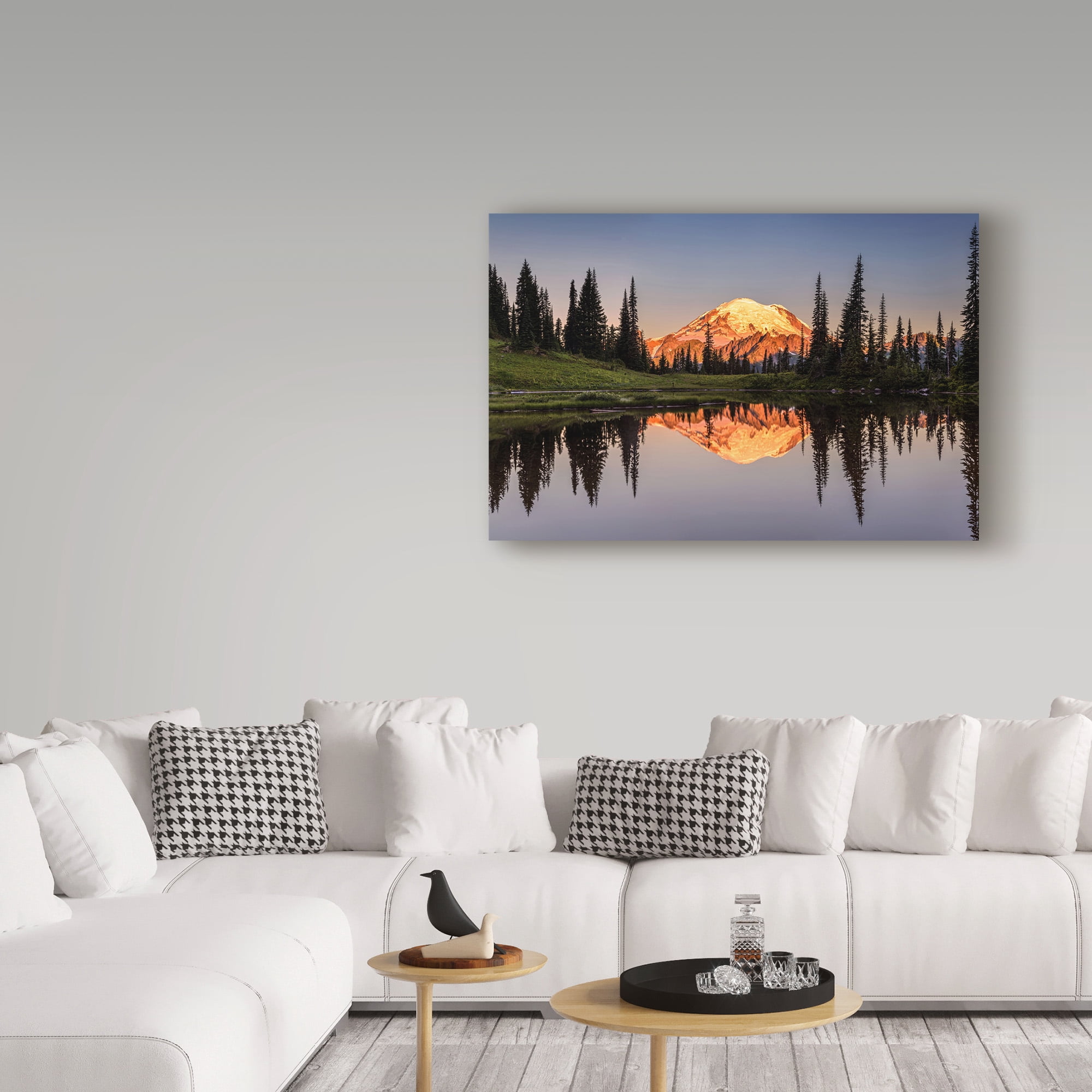 Trademark Fine Art 'Tipsoo Lake Sunrise' Canvas Art by Pierre Leclerc