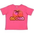 thumbnail image 3 of Inktastic Pink Aloha Palm Girls Toddler T-Shirt, 3 of 5
