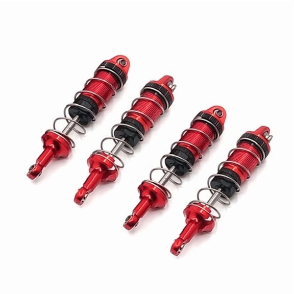 TOP! 4Pcs Metal Damper for SCY 16101 16102 16103 1/16 RC Car Upgrades Parts Accessories,Red