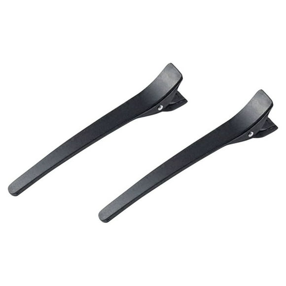 12 pinzas para el pelo con diseño de pico de pato negro esmerilado, accesorios para el cabello para mujeres y niñas (negro)