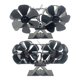 thumbnail image 3 of Wood Stove Fan Heat Powered Dual Silent Motors 6 Blades Non-Electric Heat Activated Fireplace Fan wi, 3 of 5
