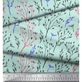thumbnail image 3 of Soimoi Green polyester Crepe Fabric Hoya Kerrii Leaves Print Sewing Fabric Yard 52 Inch Wide, 3 of 3