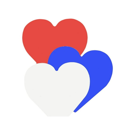 Magnets - Small Tri-Color Heart