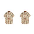 thumbnail image 1 of Camisa de manga corta Qarigey Mushroom cómoda para hombres adolescentes albaricoque XL, 1 of 6