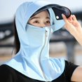 thumbnail image 6 of Fewfanhot Full Face UPF Sun Protection Hood Hat, Detachable Visor Shield Breathable Neck Shoulder Cover for Cycling Driving Fishing, 6 of 8