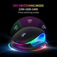 thumbnail image 4 of tssuouriy Multifunctional Rechargeable Bluetooth Mice With Fashionable Wireless Computer Mouse Bluetooth Mouse black, 4 of 6