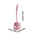 thumbnail image 3 of Toilet Brush with Holder Set,Cleaning Tools with Long Handle,Double-Sided Toilet Brush for Bathroom Toilet,Deep Cleaning Toilet Cleaner Scrubber,Decontamination Tool-Pink, 3 of 6