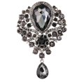 thumbnail image 4 of European And American Luxury Banquet Jewelry Fashion Diamond Water Drop Brooch, 4 of 9