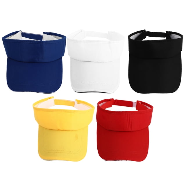 EeaseCA 5 Pcs Visière d'Extérieur Athlétique Réglable Chapeau à Visière pour Hommes et Femmes