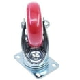 thumbnail image 3 of EPOTOOR 4 Pack Swivel Caster Wheels, 4 Inch Heavy Duty Industrial Casters with Brake No Noise Locking Casters for Industrial Furniture Work Bench Trolley Casters (Red), 3 of 7
