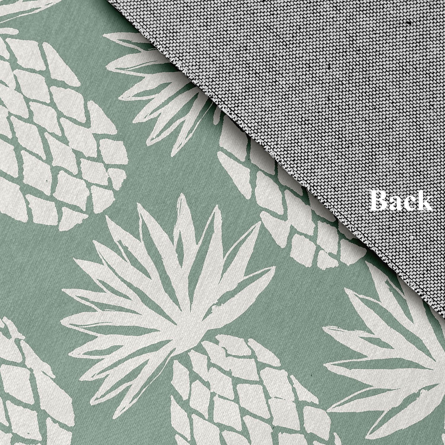 Simply Daisy 4' x 6' Pineapple Pattern Chenille Rug, Sage