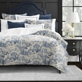 thumbnail image 3 of Maison Toile Blue Comforter Set Super King, 3 of 5