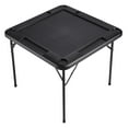 thumbnail image 7 of Mahjong Table 4 Player Folding, Portable Card Table with Cup Holders & Chip Trays, Domino Game Table for Mahjong, Poker, Puzzles - 35.4x35.4 inch, Black, 7 of 7