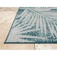 thumbnail image 3 of HR HANDCRAFT RUGS Waterproof Leaf Pattern Outdoor Rug Stain/Fade-Resistant Ocean - 5' x 7', 3 of 5