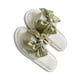 thumbnail image 4 of 2 uds sandalias de casa para mujer TPR transpirables antideslizantes informales de moda zapatillas con punta abierta blanco 38-39, 4 of 8