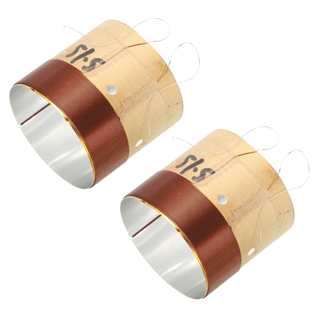 Uxcell Bobine de Voix pour Haut-Parleur 23 Pouces 2 Couches Fil de Cuivre Rond pour Réparation de Haut-Parleur 2 Pcs