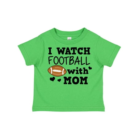 

Inktastic I Watch Football with My Mom Gift Toddler Boy Girl T-Shirt