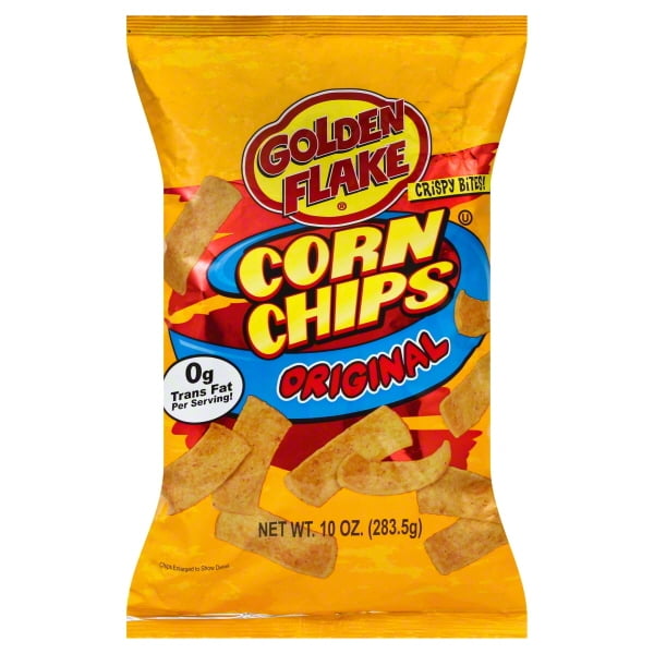 Golden Flake Original Corn Chips, 10 Oz.