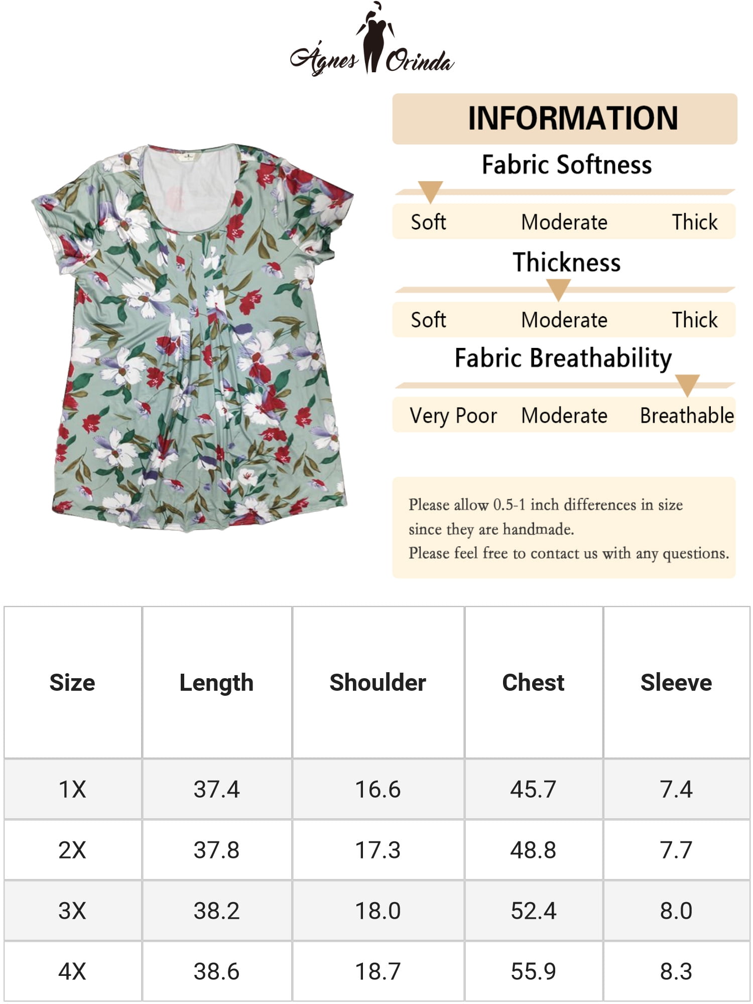 DARING DIVA Plus Size Outfits Tropical Floral Short Sleeve Dress 1X Green