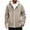 Khaki, variant on Stamzod Men's Fashion Sherpa Hoodie Long Sleeve Hooded Fleece Jacket Men Casual Thicked Warm Winter Coats with Pocket White XL