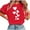 Wine, variant on Atogsazn Women's Summer Hearts Tshirt Casual Valentine's Day Short Sleeve T-shirt Pullover Tops Outfit Clothing Red XL Fashion