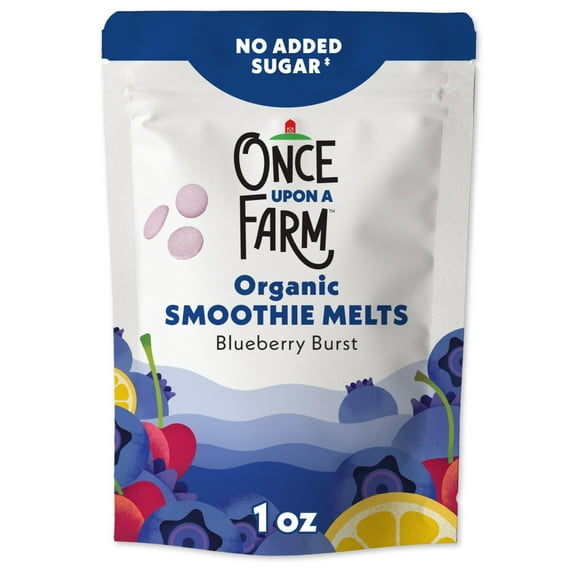 Once Upon a Farm Organic Smoothie Melts, Blueberry Burst, 1oz Bag