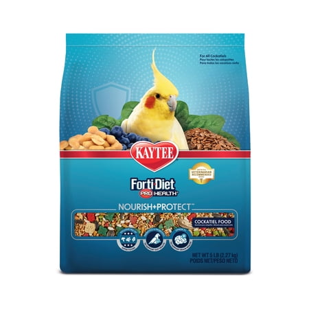 Kaytee Forti-Diet Pro Health Nourish+Protect Cockatiel Food 5 Pounds