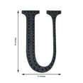 thumbnail image 3 of Efavormart 8" Letter U Black Self-Adhesive Rhinestone Number Stickers for DIY Crafts, Handicraft Art, Graduation Cap Decorations Birthday Party, Wedding Alpha-Numeric stickers, 3 of 10
