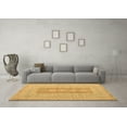 thumbnail image 3 of Ahgly Company Indoor Square Abstract Brown Modern Area Rugs, 3' Square, 3 of 4