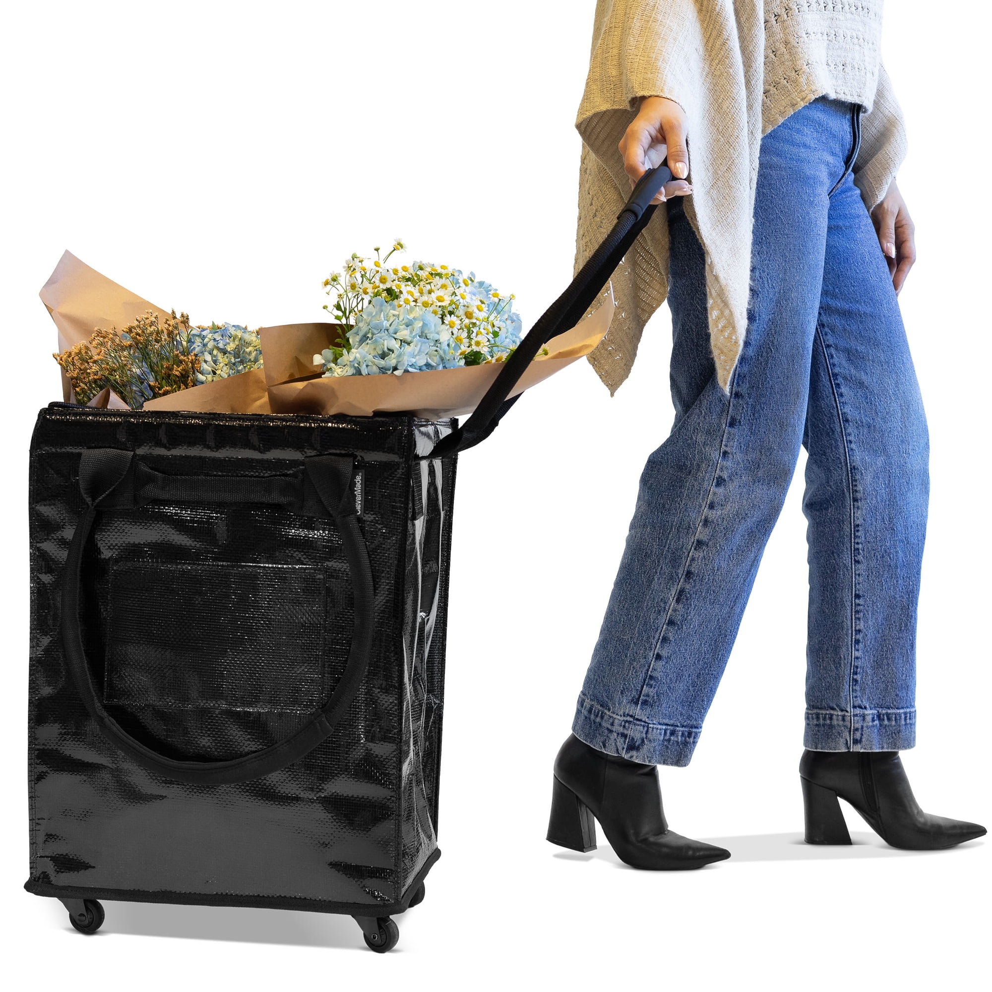 Collapsible Rolling Tote Cart