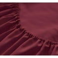 thumbnail image 4 of Greeny Green Luxury 1800 Bamboo Ultra Soft Sheet Set – Wrinkle Free, Deep Pocket, Machine Washable, Hypoallergenic, Fade Resistant Bedding Set - 3 Piece Set (Twin/XL, Burgundy), 4 of 4