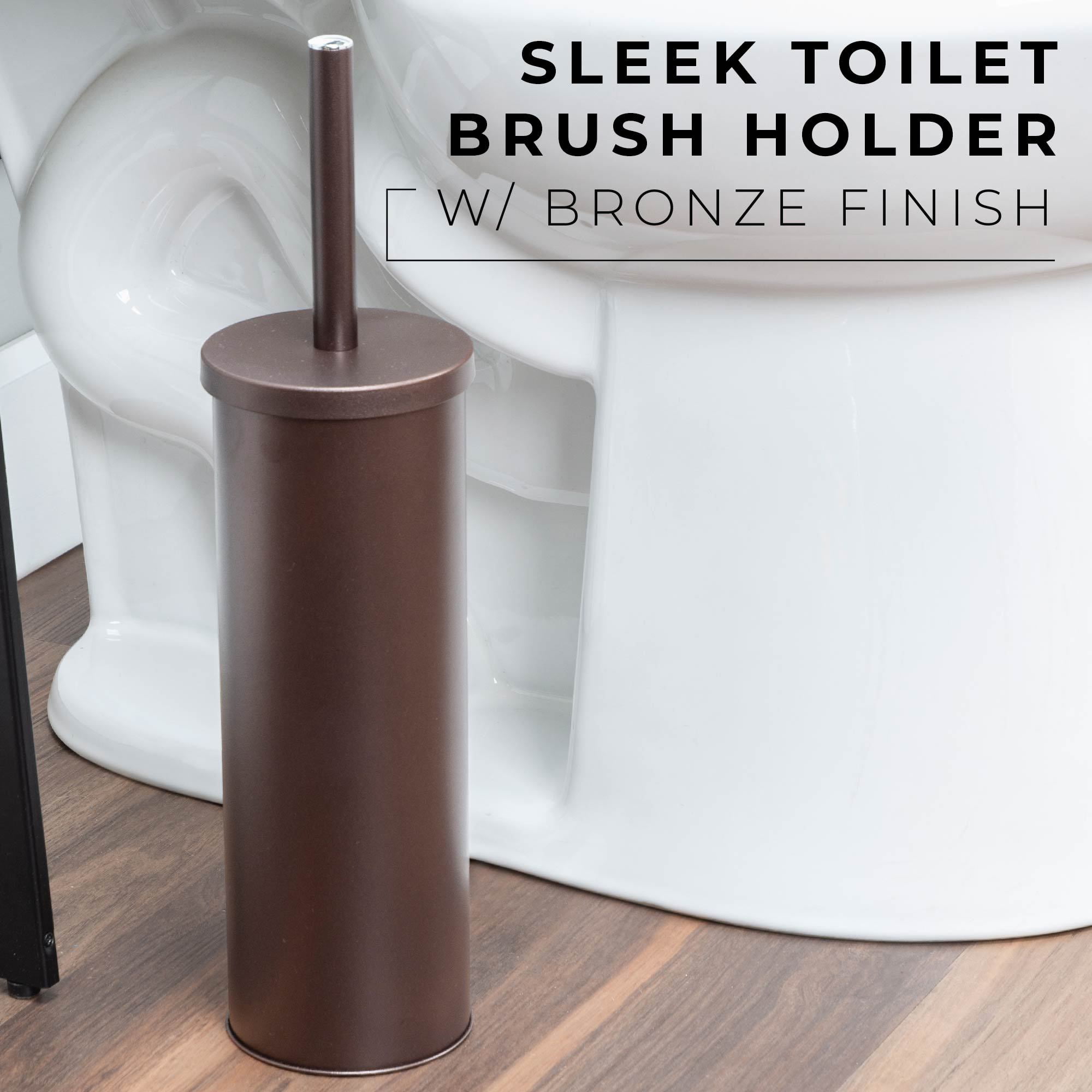 Moroccan Bronze Toilet Brush Holder Freestanding, Bathroom Storage
