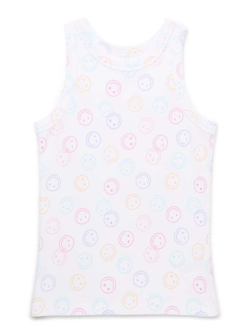 Wonder Nation Girls Kid Tough Ribbed Tank Top 6-Pack Sizes 4-18