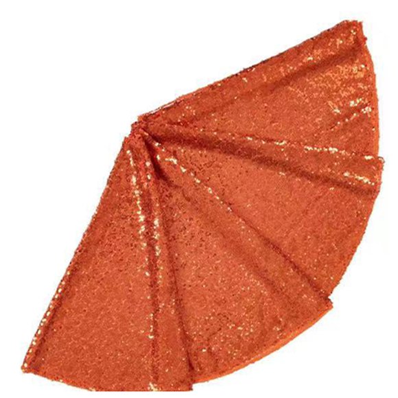 Sequin Tree Skirt - 48 inch Christmas tree shirt embroidered Christmas decoration