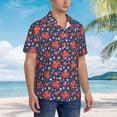 thumbnail image 3 of Fuzoiu Sea Animals Print Hawaiian Shirt for Men, Summer Beach Casual Short Sleeve Button Down Shirts, Men’s Beach Summer Shirts with Pocket,XX-Large, 3 of 7