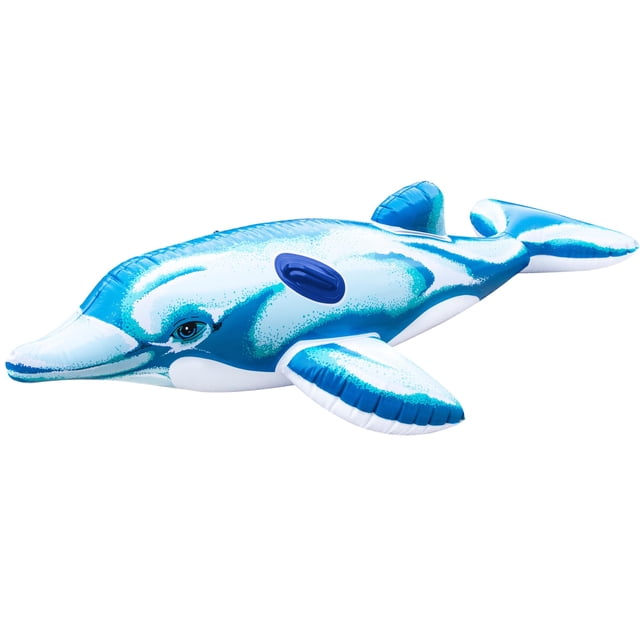 Pool Float Swimline Original con forma de delfín inflable para niños y adultos