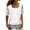 White, variant on White S WIZUTIZ Top for Women up to 60% Off Holiday Beach Trendy Loose Fit Shirts Short Sleeve Oversize Solid Tshirts Cozy Style Crew Neck Fashion Tops Breathable Work Out T-shirt Lightweight Ladies