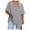 Grey, variant on vigerkar Women's Oversized T Shirts V Neck Tees Summer Half Sleeve Casual Comfy Cozy Cotton Tunic Tops Plus Size 2025 White, 5XL
